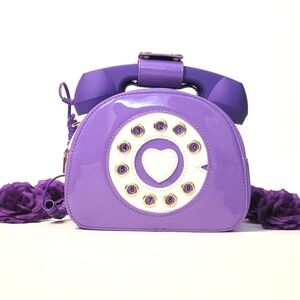 Purple Retro Telephone Bag